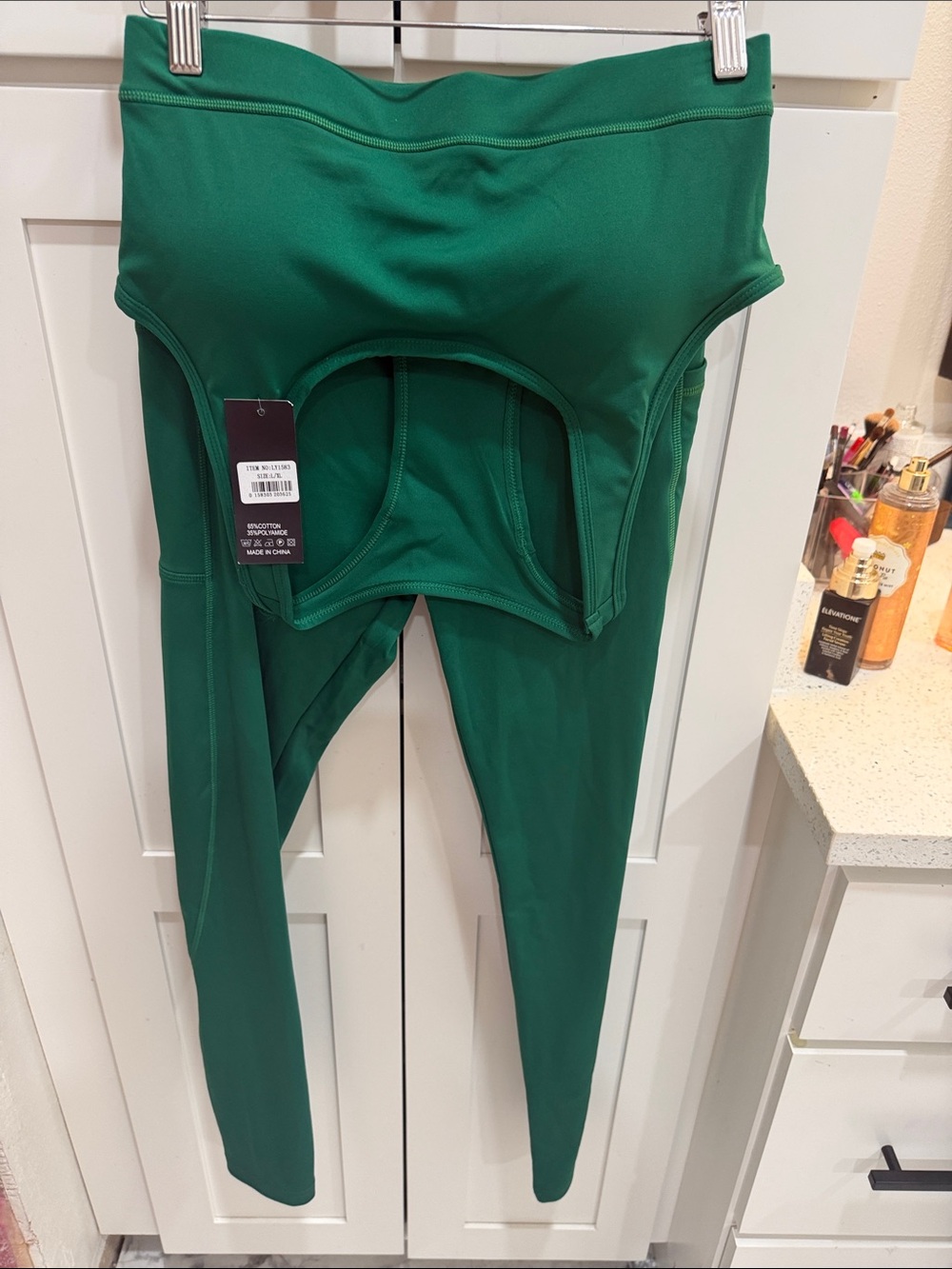 NWT Green High-Waist Leggings/Top